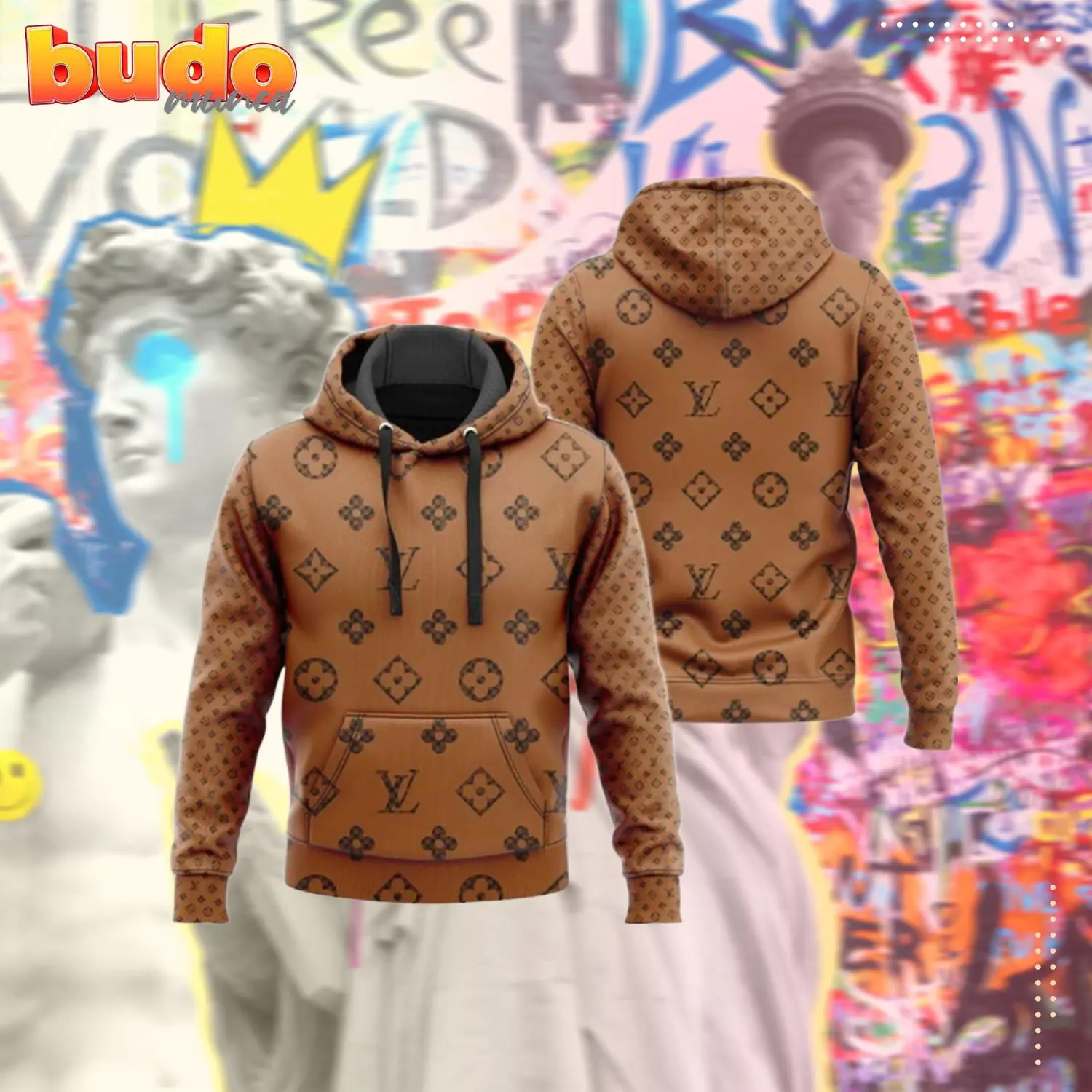 Louis vuitton bronze luxury brand unisex hoodie for men women - hot new